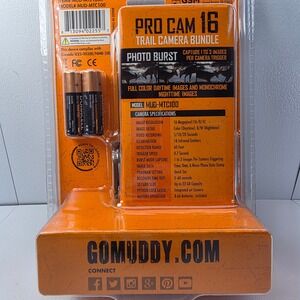 MUDDY PRO CAM 16 Trail Camera Bundle 16MP Photo Burst 60ft Detection Range